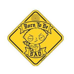  FAMILY GUY    BORN TO BE BAD   6 X 6 WINDOW SIGN: Toys 
