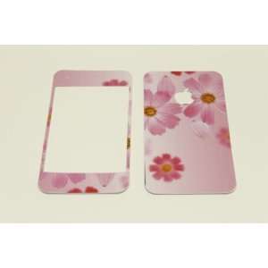  iPhone 3G/3GS Skin Decal Sticker   Pink Flowers in Pink 