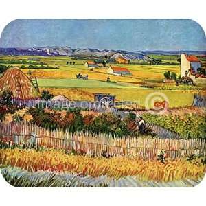   : Vincent van Gogh Art Harvest At La Crau MOUSE PAD: Office Products