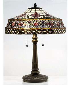 Tiffany style Ventura Flowers Table Lamp  Overstock