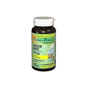 GINGER ROOT 550mg 100 caps Supports Digestive Health