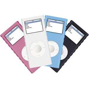 iLuv Silicone Case with Armband 4 Pack for iPod nano 2G (White, Pink 