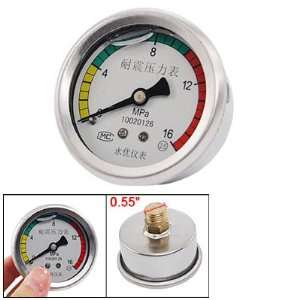  Round Dial 0 16 Mpa Threaded Water Pressure Gauge Measure 