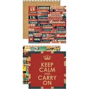  Travelogue London Scrapbook Papers by Reminisce Office 