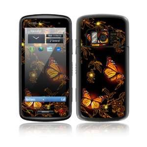  Nokia C6 01 Decal Skin Sticker   Golden Monarchs 
