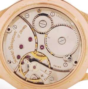 GIRARD PERREGAUX 18K SOLID GOLD ROMAN NUMERALS MANUAL WIND LARGE SIZE 