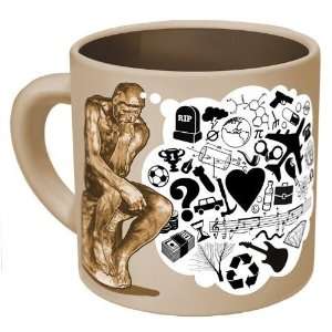 Rodin the Thinker Mug with Humorous Quotes  Kitchen 
