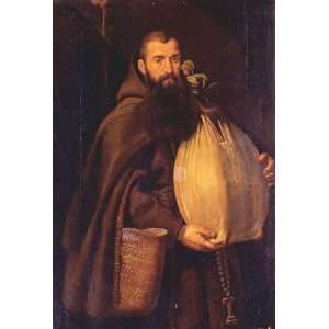  Oil Painting: Saint Felix Of Cantalice: Peter Paul Rubens 