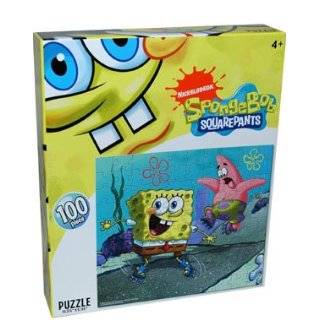 SpongeBob SquarePants 100 Piece Jigsaw Puzzle, SpongeBob the Race Car 
