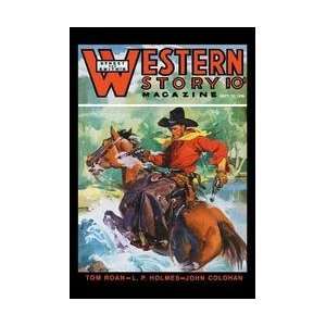 Western Story Magazine No Limits 12x18 Giclee on canvas  