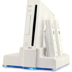 Wii   Charging Station Dual White  
