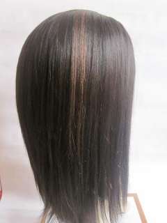 high quality 12 100% remy idian human hair full lace wig 1b/30 