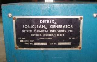 Detrex CTR 750 Soniclean Generator Ultrasonic Cleaner  