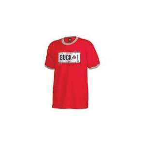    Ohio State University License Plate T Shirt: Sports & Outdoors