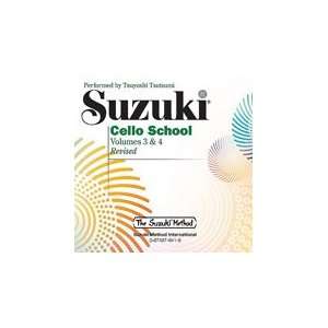 Suzuki Cello School CD, Volume 3 & 4   CD Musical 
