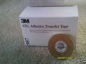 rolls 3M 987 ATG Tape 1/2 / 36 yds double sided NEW  
