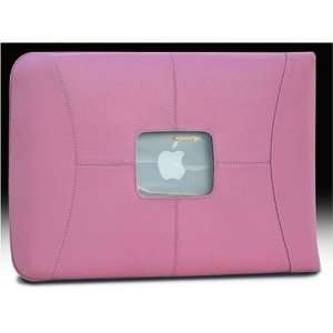   Leather 15 MacBook Pro/ 15 PowerBook Sleeve   Pink Electronics