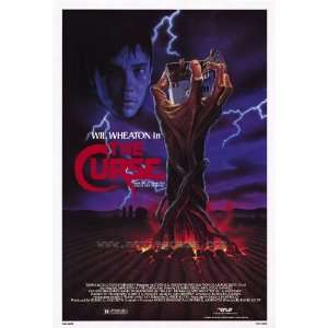 The Curse Poster Movie 27x40 Wil Wheaton Claude Akins Malcolm Danare 