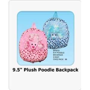  Childrens Plush 9.5 Poodle Backpack, Blue Dot: Toys 
