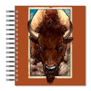 ECOeverywhere Vintage Buffalo Picture Photo Album, 18 Pages, Holds 72 