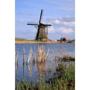  Dutch Windmill   Netherlands   Peel and Stick Wall Decal 
