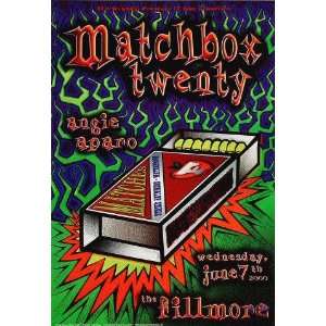 Matchbox Twenty Fillmore 2000 Concert Poster F405:  Home 