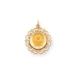   Barbara Medal Pendant   Measures 19.7x24.5mm   JewelryWeb Jewelry