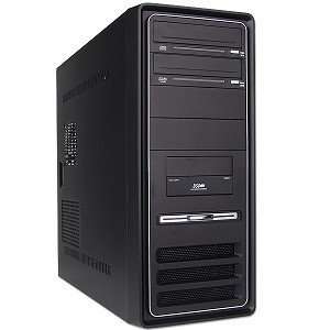   12 Bay ATX Computer Case with 300W Power Supply (Black): Electronics