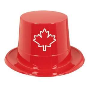  Red Plastic Maple Leaf Top Headpiece Toys & Games