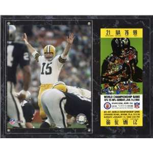 Bart Starr Sublimated 12x15 Plaque  Details Green Bay Packers, Super 