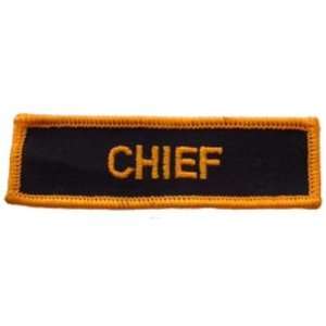 Navy Chief Patch Black & Yellow 3 3/4