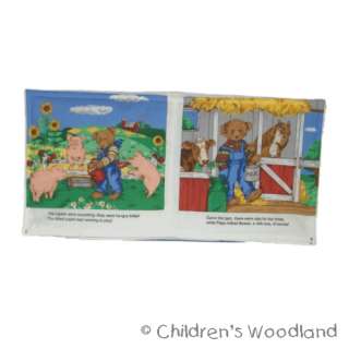 FARM ANIMALS CLOTH/SOFT BOOK! KIDS~BABY~TEDDY BEARS!  