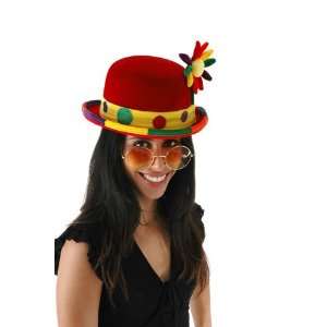  Adult Clown Bowler Hat Costume Accessory 
