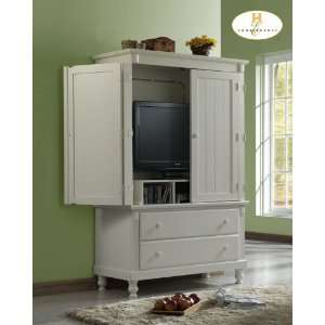    D158 875W 7 Pottery Collection White Armoire