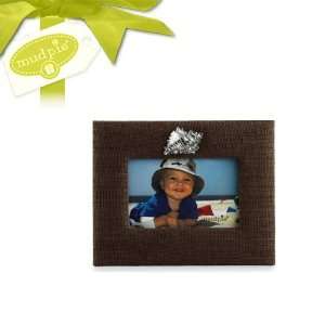  Gifts  10671A Conch Shell Fabric Frame  Chocolate 