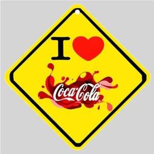  I Love Coca   Cola Logo Car Window Sign: Everything Else
