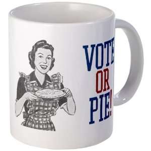  Vote or Pie Funny Mug by 