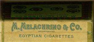 Melachrino Co. Cairo Egyptian Cigarettes #9 Cork WW1  