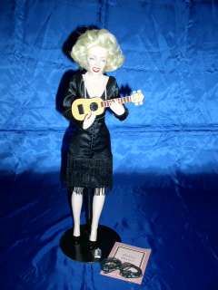 Marilyn Monroe Some Like It Hot Porcelain Doll, Mint  