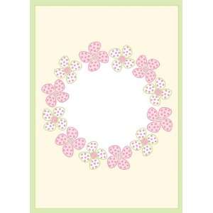    Circle of Flowers Printable Thank You Card 