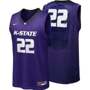 Kansas State Wildcats Nike New Orchid Replica Basketball Jersey 