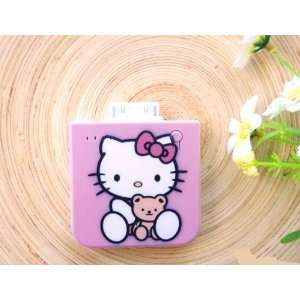  hello kitty pink teddy bear portable mobile charger for iphone 
