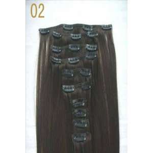   210 Grams Thick 100% Human Hair Extensions 20 Long #2 Chocolate Brown