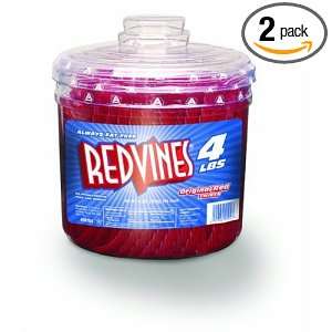 Red Vines Original Red Twists, 64 Ounce Jars (Pack of 2)  