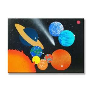    Wooden Puzzle Outer Space Planet Solar System: Toys & Games