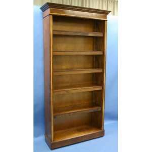  Antique Style Mahogany Open Bookcase: Furniture & Decor