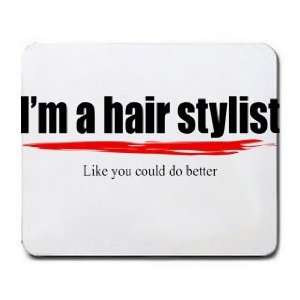  Im a hair stylist Like you could do better Mousepad 