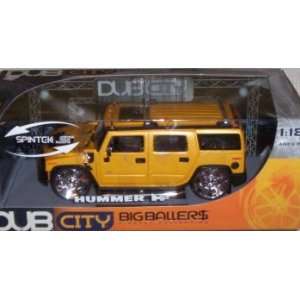   DUB City Jada Toys 1/18 Diecast Coollection Car 63362 Hummer Black H2