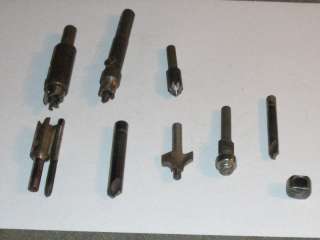 LOT OF 9 ROUTER, spot weld cutters 1 TAP and more  