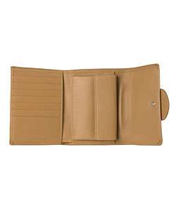 Tods Medium Camel Leather Tri fold Wallet  